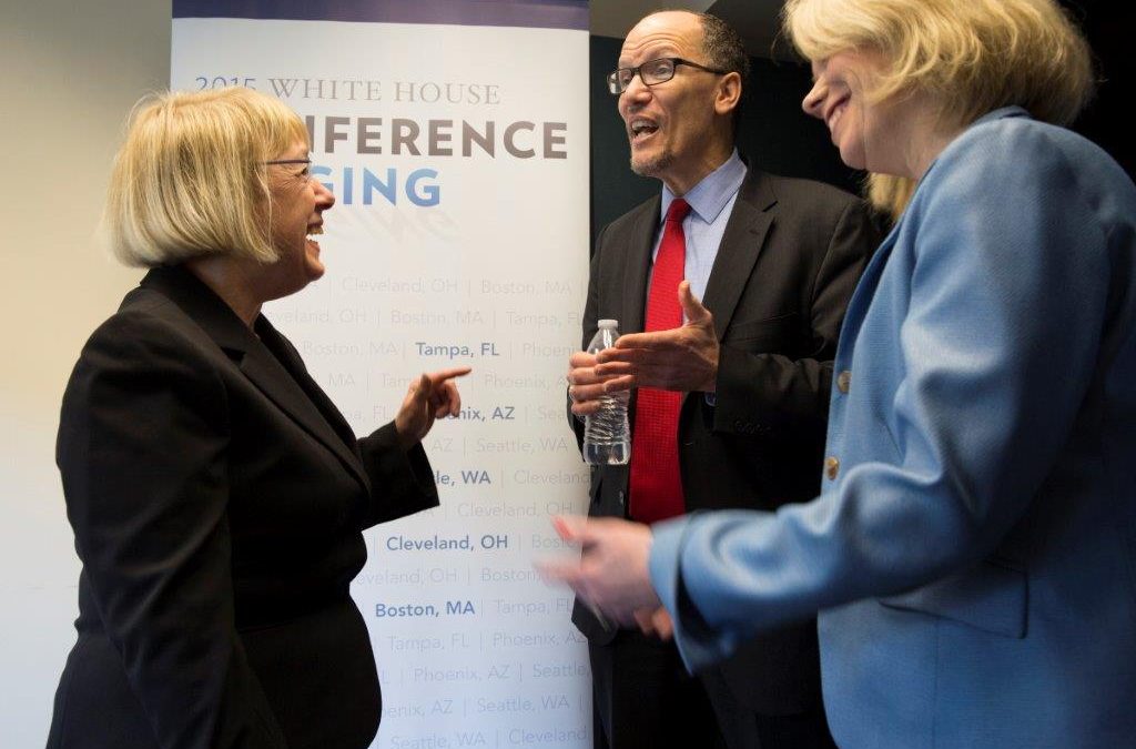 2015 White House Conference On Aging with elders talking