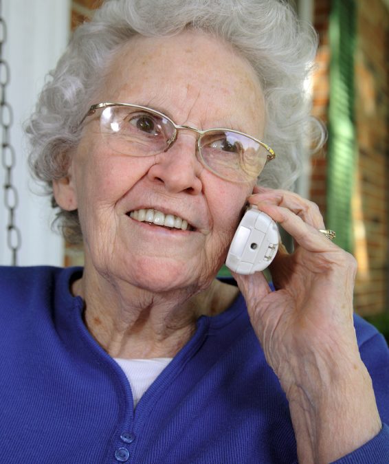 Old Woman On Telephone
