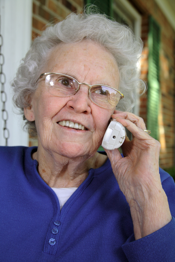Old Woman On Telephone