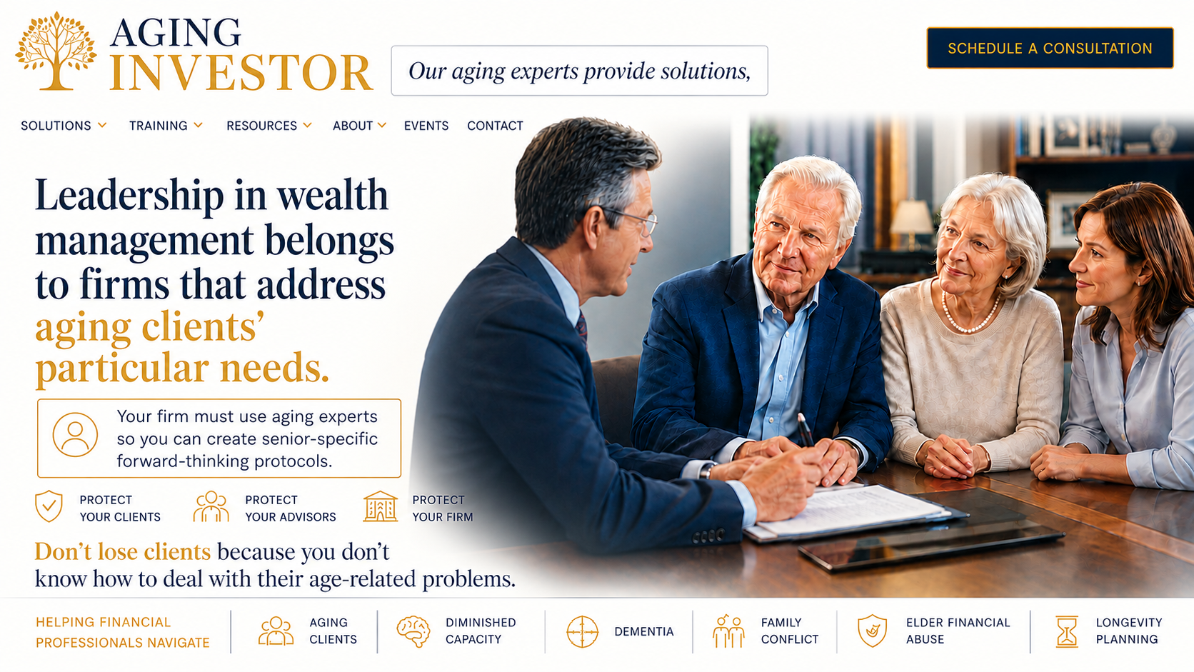 AgingInvestor homepage hero image